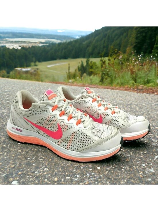 Nike Shoes - Nike Dual Fusion Run 3 Womens Sneaker Running Shoes Size 9 White Pink 653594-100